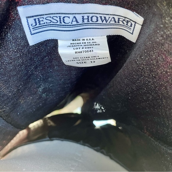 Rose Cowl Neck Blouse Sheer Tank Top by Jessica Howard Vintage Y2K Sequin Lined - Picture 13 of 14